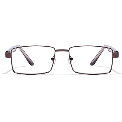 GRAVIATE by Coolwinks E15B7155 Glossy Brown Full Frame Rectangle Eyeglasses for Men and Women