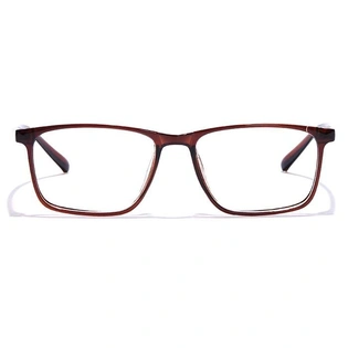 GRAVIATE by Coolwinks E15B7316 Glossy Brown Full Frame Rectangle Eyeglasses for Men and Women