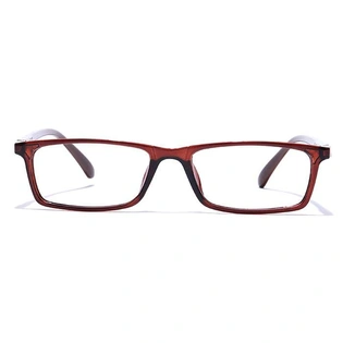 GRAVIATE by Coolwinks E15B7673 Glossy Brown Full Frame Rectangle Eyeglasses for Men and Women