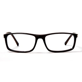 GRAVIATE by Coolwinks E15C5661 Glossy Brown Full Frame Rectangle Eyeglasses for Men and Women