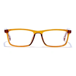 GRAVIATE by Coolwinks E15C6468 Glossy Brown Full Frame Rectangle Eyeglasses for Men and Women