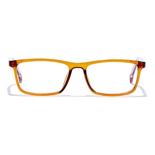 GRAVIATE by Coolwinks E15C6468 Glossy Brown Full Frame Rectangle Eyeglasses for Men and Women