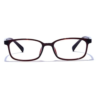 GRAVIATE by Coolwinks E15C6594 Glossy Brown Full Frame Rectangle Eyeglasses for Men and Women