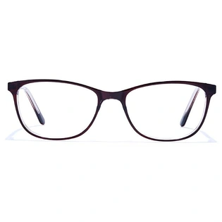 GRAVIATE by Coolwinks E15C6683 Glossy Brown Full Frame Rectangle Eyeglasses for Men and Women