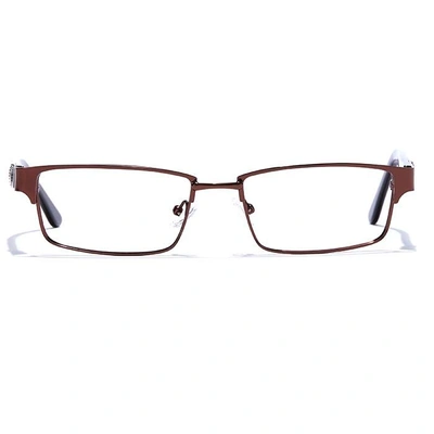 GRAVIATE by Coolwinks E15C6788 Glossy Brown Full Frame Rectangle Eyeglasses for Men and Women