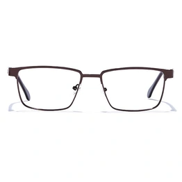 GRAVIATE by Coolwinks E15C6800 Glossy Brown Full Frame Rectangle Eyeglasses for Men and Women