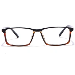 GRAVIATE by Coolwinks E15C7012 Glossy Brown Full Frame Rectangle Eyeglasses for Men and Women