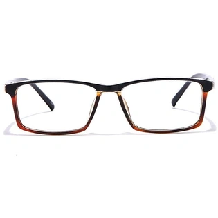 GRAVIATE by Coolwinks E15C7012 Glossy Brown Full Frame Rectangle Eyeglasses for Men and Women