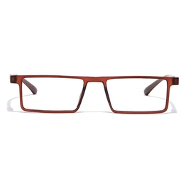 GRAVIATE by Coolwinks E15C7062 Matte Brown Full Frame Rectangle Eyeglasses for Men and Women