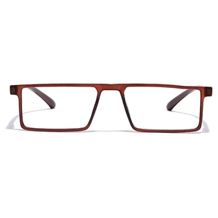 GRAVIATE by Coolwinks E15C7065 Matte Brown Full Frame Rectangle Eyeglasses for Men and Women