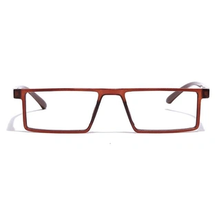 GRAVIATE by Coolwinks E15C7068 Matte Brown Full Frame Rectangle Eyeglasses for Men and Women