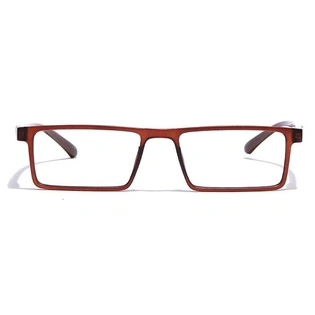 GRAVIATE by Coolwinks E15C7071 Matte Brown Full Frame Rectangle Eyeglasses for Men and Women