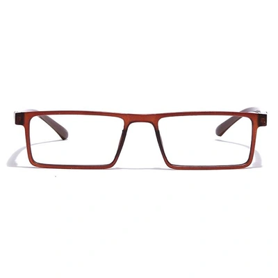 GRAVIATE by Coolwinks E15C7071 Matte Brown Full Frame Rectangle Eyeglasses for Men and Women