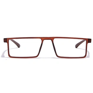 GRAVIATE by Coolwinks E15C7077 Matte Brown Full Frame Rectangle Eyeglasses for Men and Women