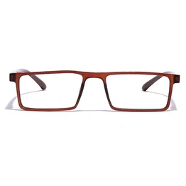 GRAVIATE by Coolwinks E15C7083 Matte Brown Full Frame Rectangle Eyeglasses for Men and Women