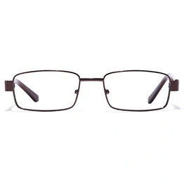 GRAVIATE by Coolwinks E15C7105 Glossy Brown Full Frame Rectangle Eyeglasses for Men and Women