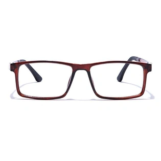 GRAVIATE by Coolwinks E15C7650 Glossy Brown Full Frame Rectangle Eyeglasses for Men and Women