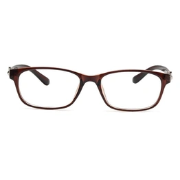 GRAVIATE by Coolwinks E15D5430 Glossy Brown Full Frame Rectangle Eyeglasses for Men and Women