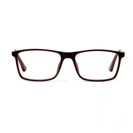 GRAVIATE by Coolwinks E15D5623 Matte Brown Full Frame Rectangle Eyeglasses for Men and Women