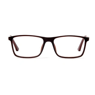 GRAVIATE by Coolwinks E15D5623 Matte Brown Full Frame Rectangle Eyeglasses for Men and Women