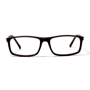 GRAVIATE by Coolwinks E15D5662 Matte Brown Full Frame Rectangle Eyeglasses for Men and Women