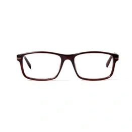 GRAVIATE by Coolwinks E50A5609 Glossy Brown Full Frame Rectangle Eyeglasses for Men and Women