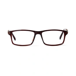 GRAVIATE by Coolwinks E50C5608 Glossy Brown Full Frame Rectangle Eyeglasses for Men and Women