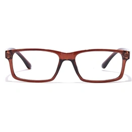 GRAVIATE by Coolwinks E15C7118 Glossy Brown Full Frame Rectangle Eyeglasses for Women