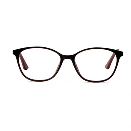 GRAVIATE by Coolwinks E15A5621 Matte Brown Full Frame Retro Square Eyeglasses for Men and Women