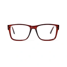 GRAVIATE by Coolwinks E15A5680 Glossy Brown Full Frame Retro Square Eyeglasses for Men and Women