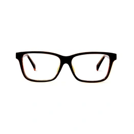 GRAVIATE by Coolwinks E15A5695 Glossy Brown Full Frame Retro Square Eyeglasses for Men and Women