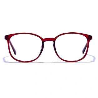 GRAVIATE by Coolwinks E15A6453 Glossy Brown Full Frame Retro Square Eyeglasses for Men and Women