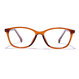 GRAVIATE by Coolwinks E15A6465 Glossy Brown Full Frame Retro Square Eyeglasses for Men and Women