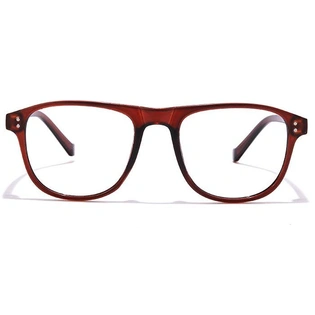 GRAVIATE by Coolwinks E15A6950 Matte Brown Full Frame Retro Square Eyeglasses for Men and Women