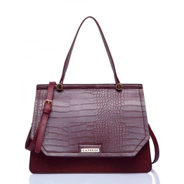 Carolina Satchel Medium Burgundy_1