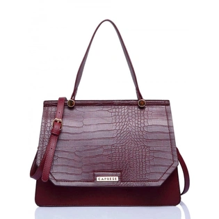 Carolina Satchel Medium Burgundy_1