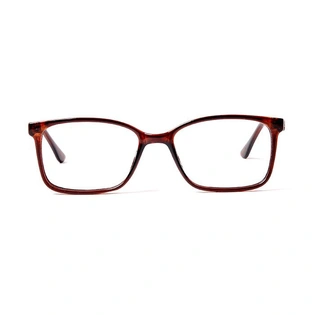 GRAVIATE by Coolwinks E15C5683 Glossy Brown Full Frame Retro Square Eyeglasses for Men and Women