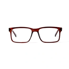 GRAVIATE by Coolwinks E15C5697 Glossy Brown Full Frame Retro Square Eyeglasses for Men and Women