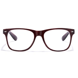 GRAVIATE by Coolwinks E15C6995 Glossy Brown Full Frame Retro Square Eyeglasses for Men and Women