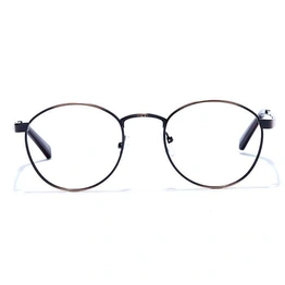 GRAVIATE by Coolwinks E15A6619 Glossy Brown Full Frame Round Eyeglasses for Men and Women