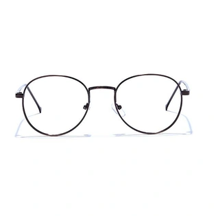 GRAVIATE by Coolwinks E15A6624 Glossy Brown Full Frame Round Eyeglasses for Men and Women