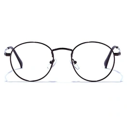 GRAVIATE by Coolwinks E15B6637 Glossy Brown Full Frame Round Eyeglasses for Men and Women