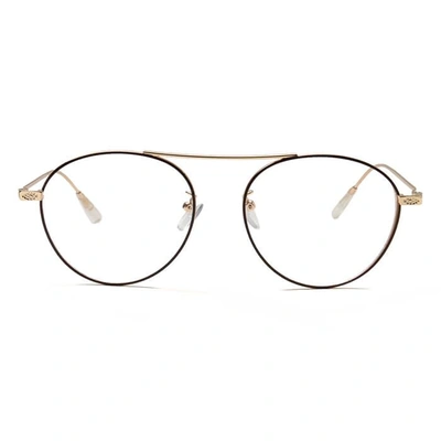 GRAVIATE by Coolwinks E15C6524 Glossy Brown Full Frame Round Eyeglasses for Men and Women