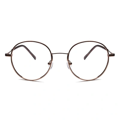 GRAVIATE by Coolwinks E15C6574 Glossy Brown Full Frame Round Eyeglasses for Men and Women