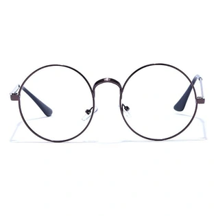 GRAVIATE by Coolwinks E15C6611 Glossy Brown Full Frame Round Eyeglasses for Men and Women