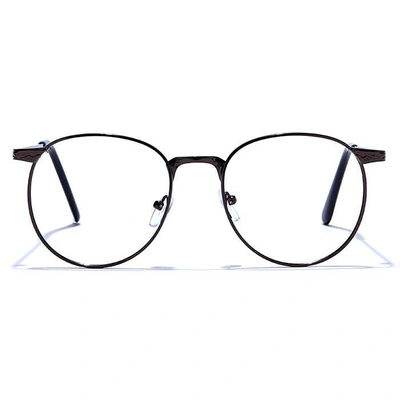 GRAVIATE by Coolwinks E15C6631 Glossy Brown Full Frame Round Eyeglasses for Men and Women