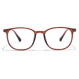 GRAVIATE by Coolwinks E15C7540 Glossy Brown Full Frame Round Eyeglasses for Men and Women