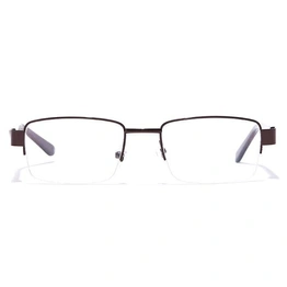 GRAVIATE by Coolwinks E15A7237 Glossy Clear Half Frame Rectangle Eyeglasses for Men and Women