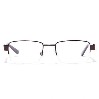 GRAVIATE by Coolwinks E15A7237 Glossy Clear Half Frame Rectangle Eyeglasses for Men and Women