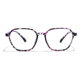 GRAVIATE by Coolwinks E28A7320 Glossy Floral Full Frame Retro Square Eyeglasses for Women